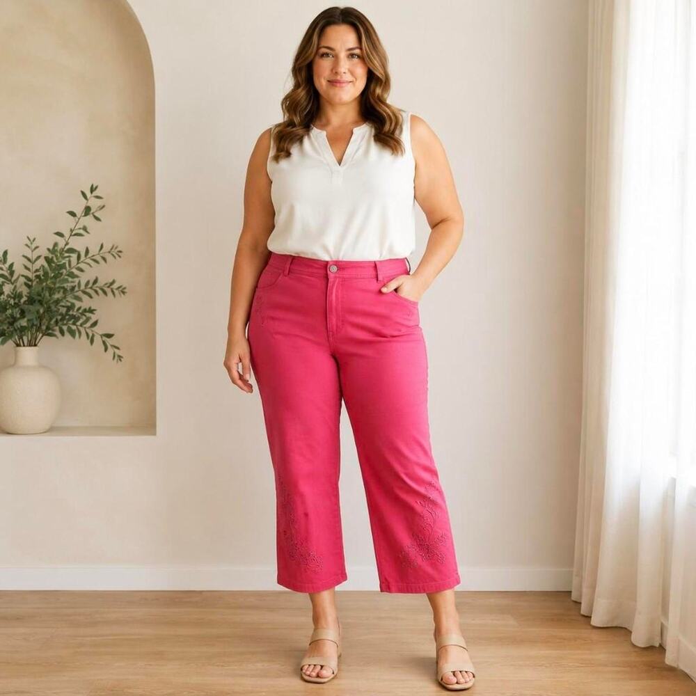 Coldwater creek petite 14 pink pants